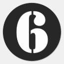 Zoek naar nummer 6 stickers Voor iedereen