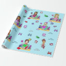 Zoek naar mermaid cadeaupapier Groenblauw