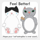 Zoek naar cartoon zwarte kat stickers Katten