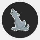 Zoek naar grijze wolven stickers Dieren