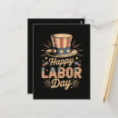 Zoek naar arbeid briefkaarten Rood wit en blauw