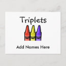Zoek naar triplets briefkaarten Zussen