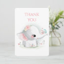 Zoek naar roze olifanten kaarten Baby shower
