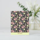 Zoek naar naadloos patroon briefkaarten Bloemen