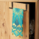 Zoek naar mandala keuken handdoeken Blauw