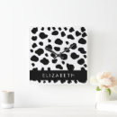 Zoek naar zwart witte koe klokken Voor haar