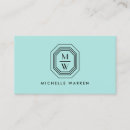 Zoek naar mint green visitekaartjes Interieurontwerper