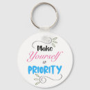 Zoek naar positiviteit sleutelhangers Inspirerend