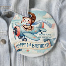 Zoek naar vliegtuig verjaardag buttons Luchtvaart