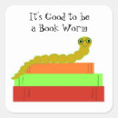 Zoek naar boekenwurm stickers Lezer