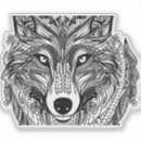 Zoek naar wolf gezicht stickers Dier