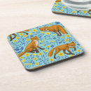 Zoek naar vossen onderzetters Bos