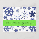Zoek naar sneeuwvlok briefkaarten Blauwe sneeuwvlokken