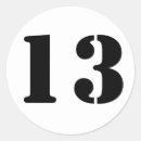 Zoek naar nummer 13 stickers Voor iedereen