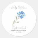 Zoek naar vergeet me niet bloem stickers Baby shower