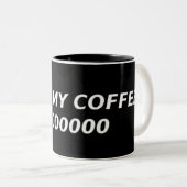 #000000 Coffee Mok (Voorkant rechts)