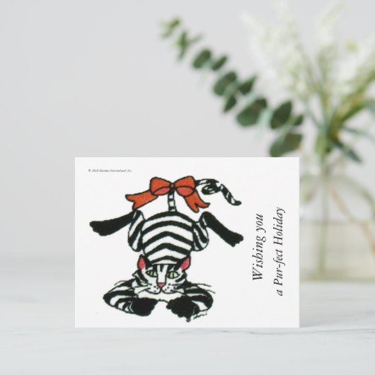 000011, Wensende u, een Pur-fect vakantie, © 201.. Feestdagenkaart (Staand voorkant)