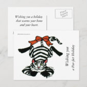 000011, Wensende u, een Pur-fect vakantie, © 201.. Feestdagenkaart (Voorkant / Achterkant)