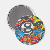 00001 Bola 8 Lama's Magneet (Voorkant / Achterkant)