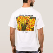 000050, meester Gardener, op het werk T-shirt (Achterkant)