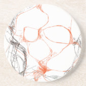 00010 abstracte kunst zandsteen onderzetter (Voorkant)