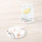 00010 abstracte kunst zandsteen onderzetter (Zijkant)