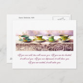 0001 Rij van Briefkaart van Teacups Gladstone (Voorkant / Achterkant)