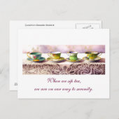 0001 rij van Teacups Alexandra Stoddard Briefkaart (Voorkant / Achterkant)