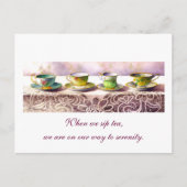 0001 rij van Teacups Alexandra Stoddard Briefkaart (Voorkant)