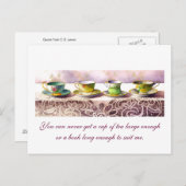 0001 Rij van Teacups C.S. Lewis Briefkaart (Voorkant / Achterkant)