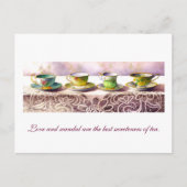 0001 Rij van Teacups Henry Fielding Briefkaart (Voorkant)