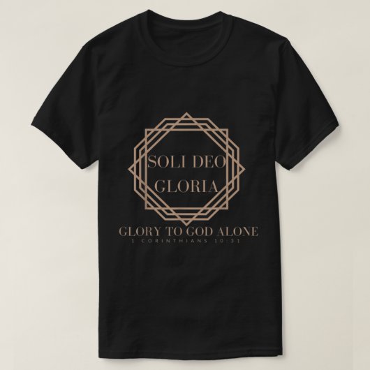0001 STYLISH SOLI DEO GLORIA T-SHIRT (Design voorkant)