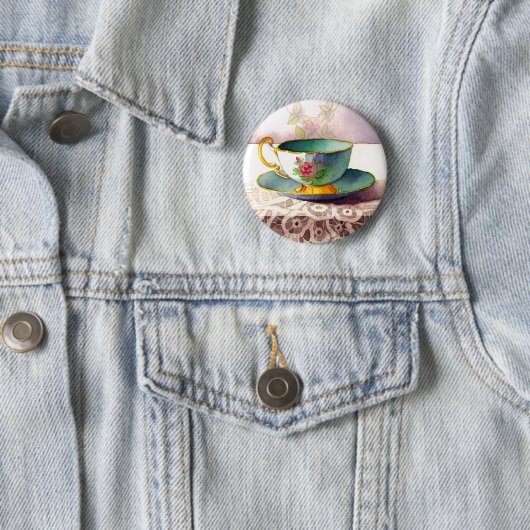 0001 Teacup on Lace Button (In situ)