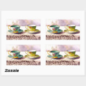 0001 Teacups op kant-en-klare stickers (Vel)