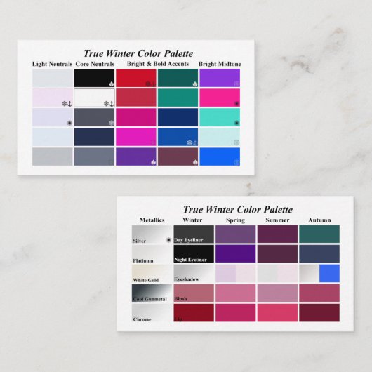 #0001 Ware winter Visitekaartje (Voorkant / Achterkant)