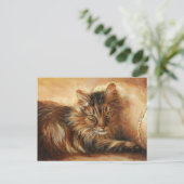 0005 Kat op Briefkaart van loods (Staand voorkant)