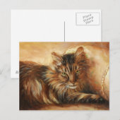 0005 Kat op Briefkaart van loods (Voorkant / Achterkant)