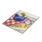 0009 Eieren in Blue Bowl Tile Tegeltje (Zijkant)