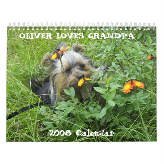 000_0011, OLIVER LOVES GRANDPA, kalender 2008 (Hoes)