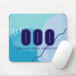 000 Angel Numbers Blauw Spiritueel Hoge Vibes Muismat