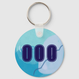 000 Angel Numbers Blauw Spiritueel Hoge Vibes Sleutelhanger