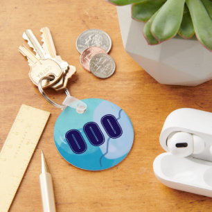 000 Angel Numbers Blauw Spiritueel Hoge Vibes Sleutelhanger