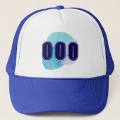 000 Angel Numbers Blauw Spiritueel Hoge Vibes Trucker Pet (Voorkant)
