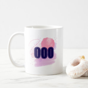 000 Angel Nummer Roze Blauw Spiritueel Ontwaken Koffiemok