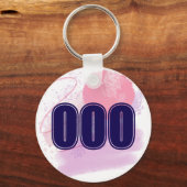 000 Angel Nummer Roze Blauw Spiritueel Ontwaken Sleutelhanger (Voorkant)