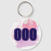 000 Angel Nummer Roze Blauw Spiritueel Ontwaken Sleutelhanger (Achterkant)