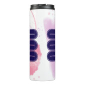 000 Angel Nummer Roze Blauw Spiritueel Ontwaken Thermosbeker (Achterkant)