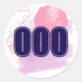 000 Engel nummer Onbeperkte Spirit High Vibe Ronde Sticker