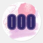 000 Engel nummer Onbeperkte Spirit High Vibe Ronde Sticker (Voorkant)