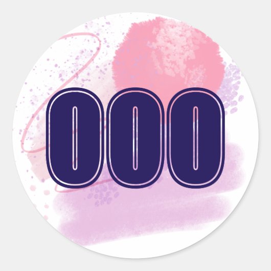 000 Engel nummer Onbeperkte Spirit High Vibe Ronde Sticker (Voorkant)